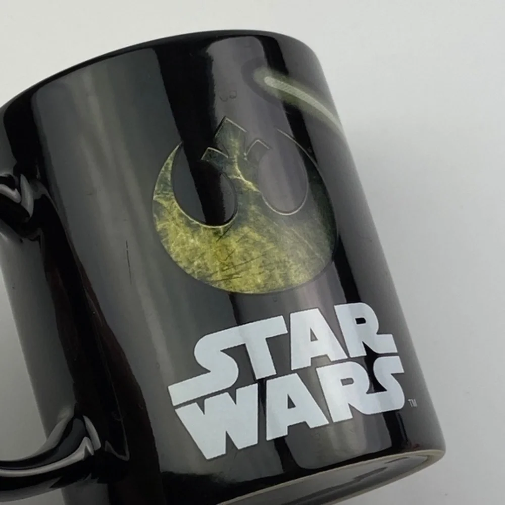 Star Wars‎ Yoda Coffee Mug Cup Black Ceramic 11 oz